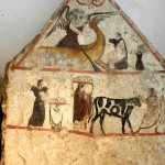 paestum musee fresque-sacrifice et offrandes